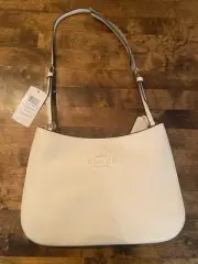 New W/Tags, Coach Leather Penelope Handbag, SV/Chalk White