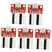 5pcs USB Type C Breakout Board Female Connector Type USB C Breakout 2 CC Pins