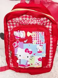 在飛比找Yahoo!奇摩拍賣優惠-♥小花花日本精品HELLO KITTY凱蒂貓透氣輕量型書包紅