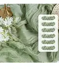 6 Pack Table Runner 35x120 Inches for Baby Shower 6 Pack-10FT Sage Green