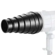 Aluminium Conical Snoot Kit with Grid & Color Gels for Bowens Mount Studio