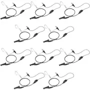 10 Units Shopping Mall Receptionist Clear Eartube for Motorola APX7000 DGP8000