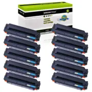 10PK CF411X Cyan Toner Fit for HP 477X Color LaserJet Pro M452dn M452dw M452nw