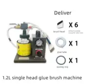 Pneumatic Brush Glue Machine Outsole Glue Machine Double Head Glue