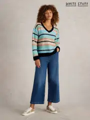 White Stuff Blue Palermo Stripe Jumper (F13822) | $76