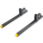 Pallet Forks, 907kg Capacity Clamp on Pallet Forks, 1090mm Tractor Bucket Forks, Heavy Duty Front Loader Attachment for Tractor, Skid Steer, Loader Bucket, Tractor Forks for Agriculture and