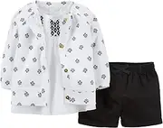 [Carter's] 3-Piece Cardigan Top & Short Set (6 Months)
