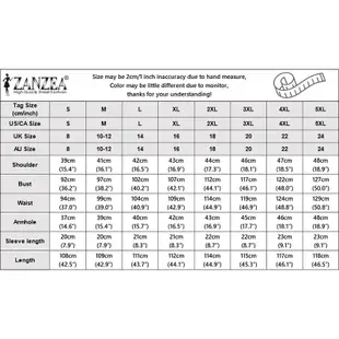 Zanzea 女士復古日常圓領後領開襟百褶線條條紋短袖連衣裙