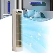 BPWE Yodaer Cooling Ace, Sherum Cooling Ace 3.0, Serum Cooling Ace, Outfany Cooling Ace, Shirem Cooling Ace, Chargeable Desktop Portable Tower Fan with Three Speed for Bedroom/Office(WHITE)