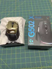Logitech G502 X PLUS 24k gold plated