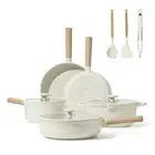 Carote Nonstick Pots and Pans Set, 11 Pcs Induction Kitchen Cookware Sets(Cerami