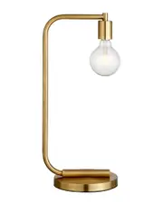 Abraham + Ivy Morgan Brass Finish Arc Table Lamp