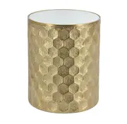 Gold Mirrored Top Side Table