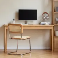 在飛比找momo購物網優惠-【Taoshop 淘家舖】W日式全實木書桌現代簡約橡木電腦桌