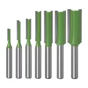 7Pcs 6mm Shank Straight Router Bit Set Professional Woodworking Groove Chisel...
