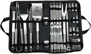 29PCS Stainless Steel BBQ Grill Accessories Set, Grilling Gifts for Men Birthday Father's Day, Portable Multifunction Grilling Utensils Tools Kit for Outdoor Grill Camping BBQ Party