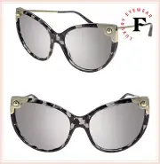 DOLCE & GABBANA LUCIA DG 4337 Grey Havana Silver Mirrored Sunglasses DG4337S