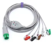 Spacelabs Compatible Direct 5 leads ECG Cable AHA Pinch
