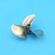 LUMIXE 3-Blade Propeller, for Methanol Racing Speed Boat 6717/7016/7214 Propeller Dia 67/70/72mm Copper Boat Propeller (Color : 7214)