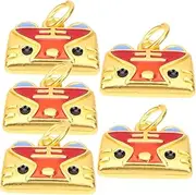 KONTONTY DIY Jewelry Charms Pcs Tiger Jewelry Charms Pendants Alloy Material Versatile for Necklace Bracelet Keychain