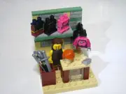 LEGO Halloween costume shop with 1 minifigure, custom build, FREE U.S. Shipping!