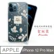 Meteor Apple iPhone 12 Pro Max 6.7吋 奧地利水鑽彩繪手機殼 - 聖誕葉