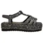 BEACH by Matisse North Shore Sling Back Platform Espadrille Womens Black Casual