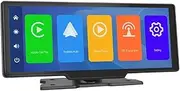 9.3" Dash Cam Rearview Camera Carplay & Android Auto 2K DVR Recorder Dashboard Dual Len DVRs(Model B no Camera)