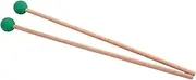ERINGOGO 1 Pair Head Bell Mallet with Handle Glockenspiel Drumstick for Early Music Education and Percussion Instruments Green Color