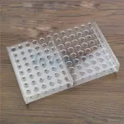 11mm Dia 96 Holes PMMA Rack Stand For 1.5/2ml Centrifuge Tubes Test Tube