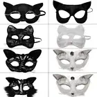 Dress Party Half Face Masks Half Face Lace Cat Mask Lace Masquerade Eye Mask