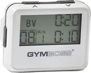 Gymboss Interval Timer and Stopwatch - White/Gray Gloss