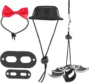 BESPORTBLE 1set Adjustable Reptile Harness Bearded Dragon Leash Stylish Pet Lizard Hat for Outdoor Fun for Birthdays Cosplay Parties for Animals