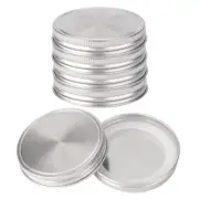 6pcs Stainless Steel Wide Mouth Mason Jar Lids for Mason Canning Jars Caps