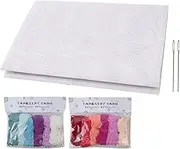 Blank Needlepoint Canvas Sheets - Needlepoint Kit - Needlepoint Canvas for Creating Bookmarks Coasters Tissue Boxes Wall Decorations