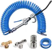 CheeMuii 9m Blue Truck Dust Air blow Gun Kit Long Air Hose Heavy Duty Cleaning with Long Nozzle