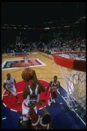 Tremaine Fowlkes Fresno State Bulldogs jumps to the basket the Ark- Old Photo
