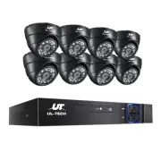 UL-tech CCTV Camera Home Security System 8CH DVR 1080P IP Long Range Black