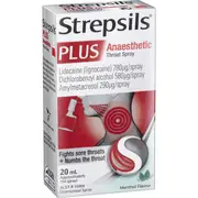 Strepsils Plus Anaesthetic Throat Spray Menthol Flavour 20ml