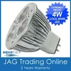 12V 4W (3x1W) LED COOL WHITE MR16 DOWN LIGHT GLOBE - Ceiling/House/Caravan/Boat