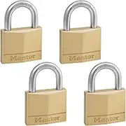 Master Lock 140Q Solid Brass Keyed Alike Padlocks, 400 mm Size (Pack of 4)