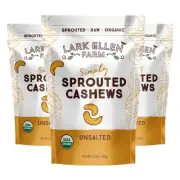 Whole Cashews, Unsalted Raw Sprouted Nuts, Certified USDA Organic, Gluten-Fre...