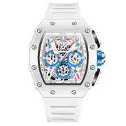 NNEOBA Fashion Casual Multifunctional Waterproof Silicone Tape Quartz Watch