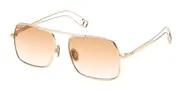 TODS TO0345 30F Men's Sunglasses Gold Size 56