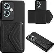 Case Compatible with Oppo A79 / A2 5G,Compatible with OnePlus Nord N30 SE Wallet Cover [PU Leather + Shell + Card Slot] Magnetic Clasp Kickstand Black