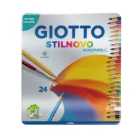 在飛比找momo購物網優惠-【義大利 GIOTTO BEBE 彩繪系列】水溶性色鉛筆-鐵