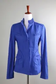 ELIE TAHARI NWT $448 Crinkle Lara Fresh Water Lined Jacket Top Size Small