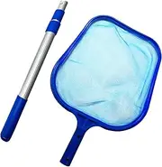 Greenerever Pool Skimmer Net with Pole (100 cm) | Hot Tub Spa Leaf Cleaner Net | Plastic Framed Fine Mesh Net | Easily Removes Leaves, Debris, Small Particles from Pools, Spas, Hot Tubs, Ponds