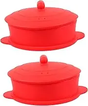 ELAYARD 2pcs Silicone Pot Durable Drop Waxing Bowls High Temperature Resistant Hair Removal Tool for DIY Beauty and Cooking Lightweight and Convenient