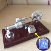 Hot Air Stirling Engine Model Toy DIY Micor Engine Generator Motor Toy with LEDs
